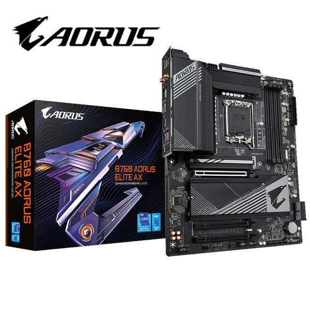 技嘉B760 AORUS ELITE AX 主機板- PChome 24h購物