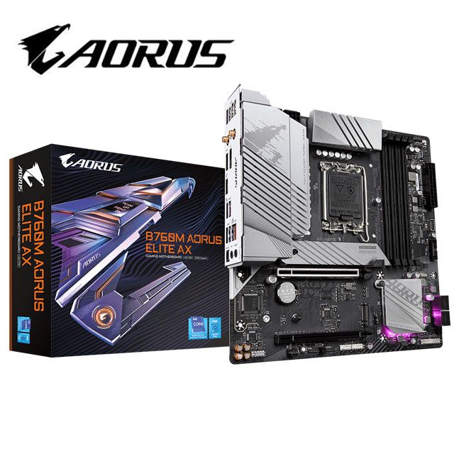 技嘉B760M AORUS ELITE AX 主機板- PChome 24h購物