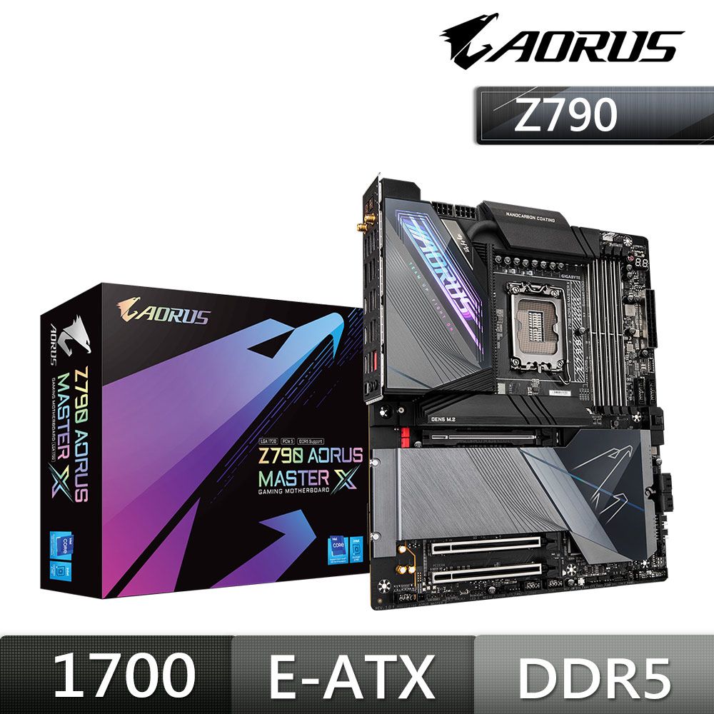 技嘉GIGABYTE Z790 AORUS MASTER X Intel主機板- PChome 24h購物