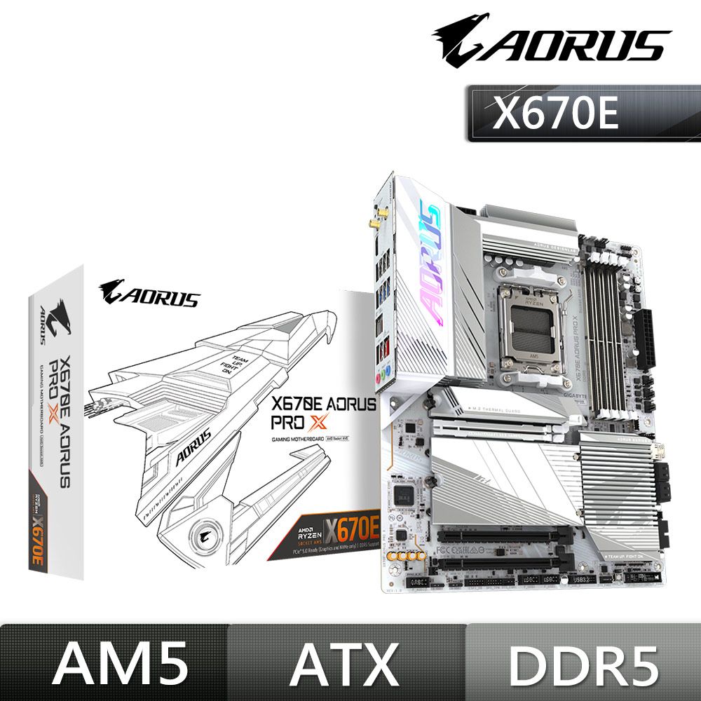 技嘉GIGABYTE X670E AORUS PRO X AMD主機板- PChome 24h購物