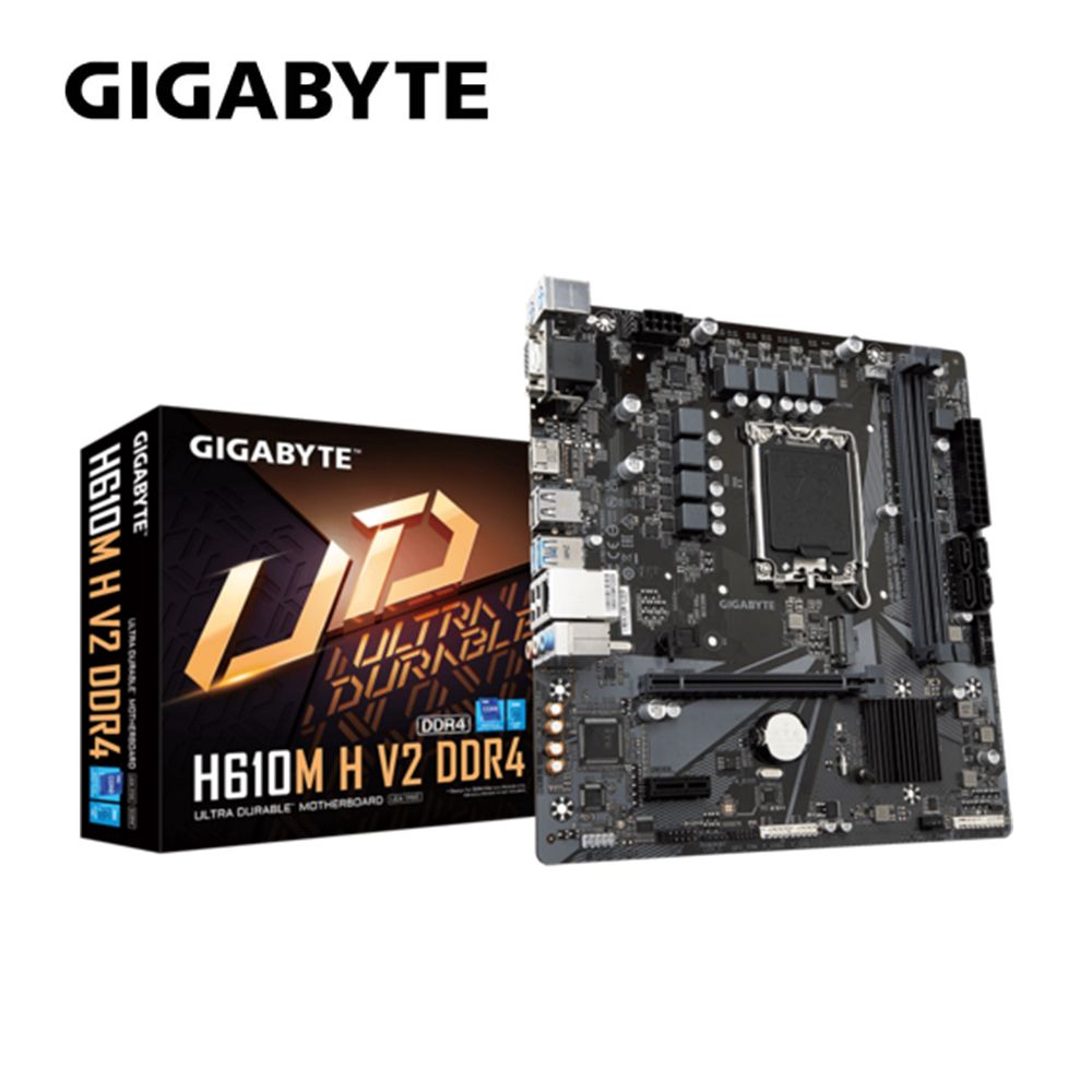 GIGABYTE 技嘉  H610M H V2 D4 主機板+微星 SPATIUM S270 240GB SATA 2.5 SSD(組合3-1)