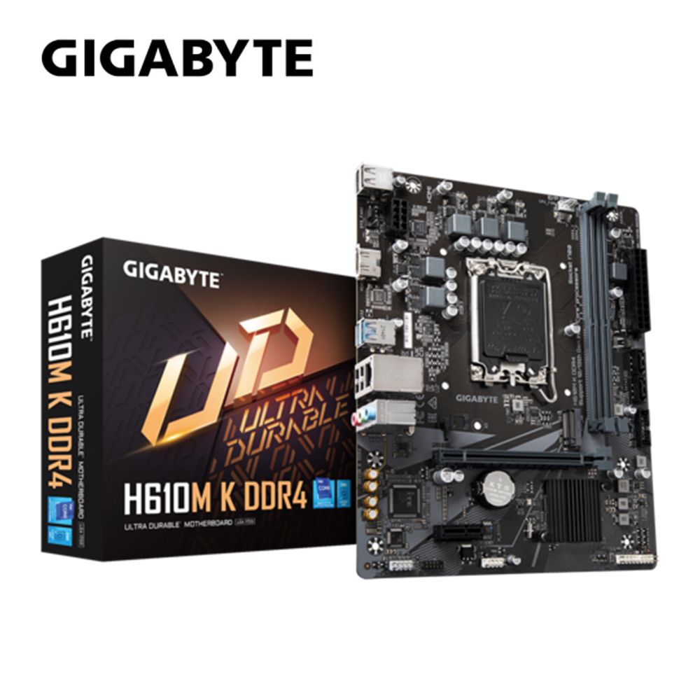 GIGABYTE 技嘉  H610M K D4 主機板+ GTX1650 D6 OC 4GB 顯示卡(組合2-3)