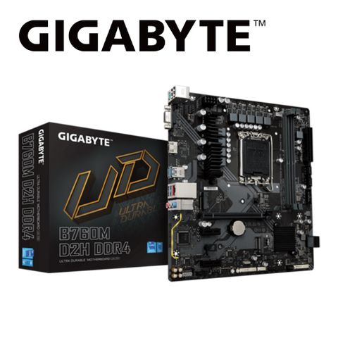 GIGABYTE 技嘉 B760M D2H D4 主機板+ RTX4060TI EAGLE OC 8G 顯示卡(組合5-4)