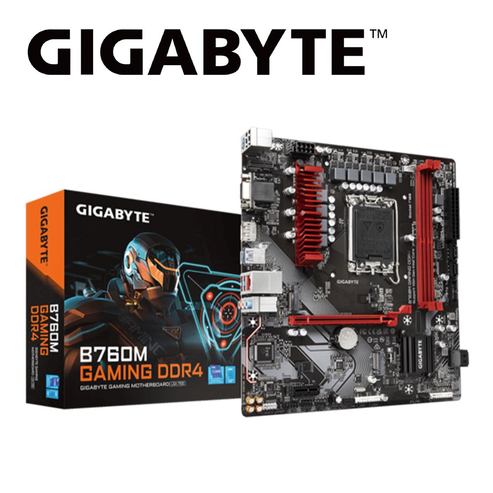 GIGABYTE 技嘉  B760M GAMING D4 主機板+ RTX4060 EAGLE OC 8G 顯示卡(組合7-2)