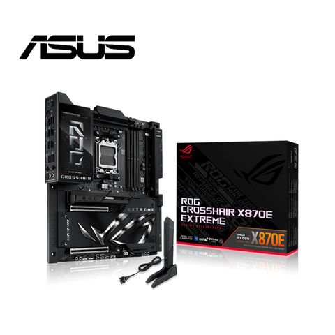 【C+M超值組】AUSU 華碩 ROG CROSSHAIR X870E EXTREME 主機板 + AMD Ryzen 9-9950X3D 處理器