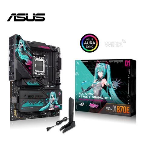 ASUS 華碩 ROG STRIX X870E-H GAMING WIFI7 HATSUNE MIKU EDITION 主機板