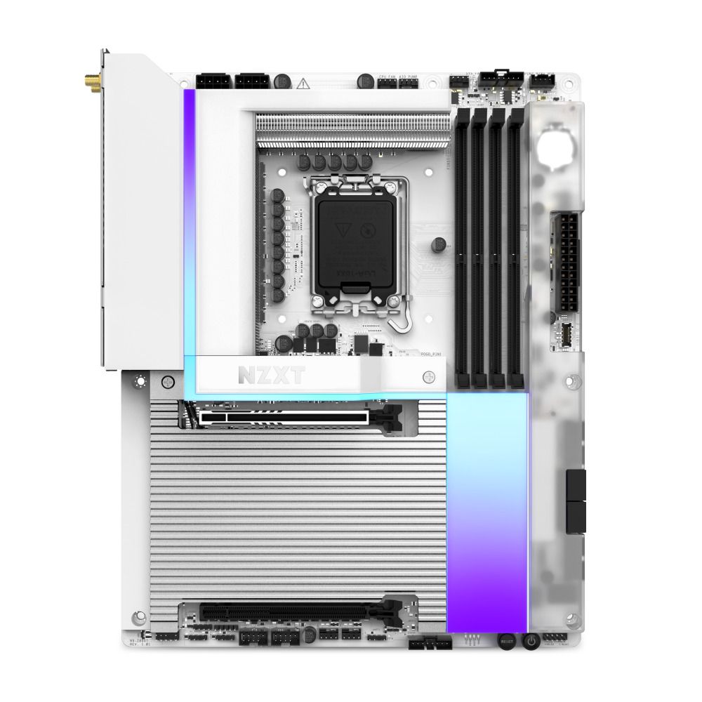 NZXT 恩傑 【NZXT美商恩傑】 N9-Z890 全鎧甲主機板 (送電源/5年保/內含風扇燈光控制器/5V燈光同步/20+1+1電相)