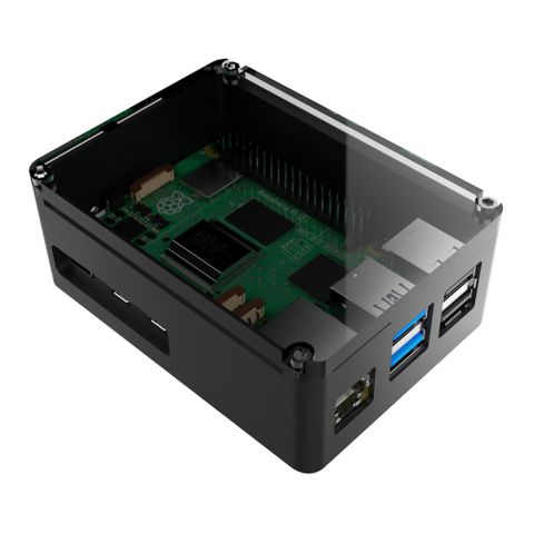 anidees 安億迪樹莓派５第五代鋁合金外殼 Raspberry Pi 5 (黑色標準版)