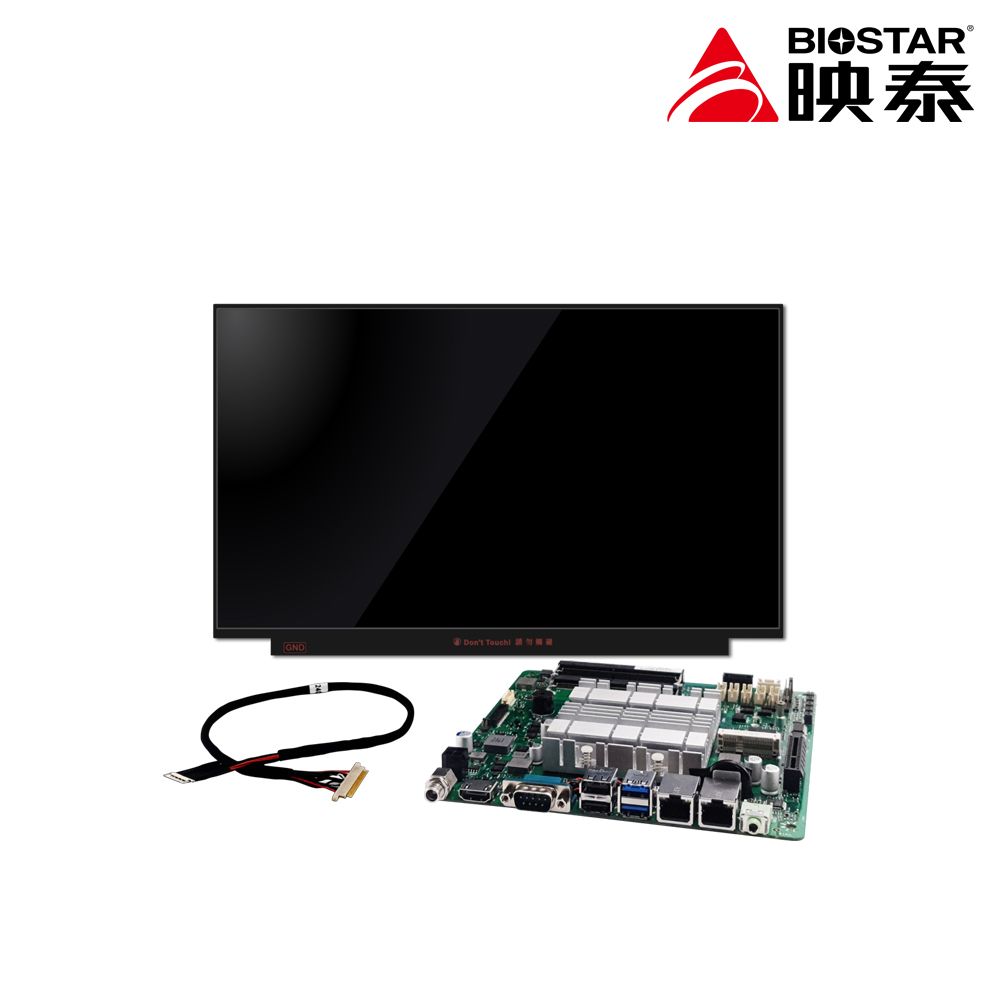 BIOSTAR 映泰  BIELK-IHT J6412 主機板+AUO 15.6吋-(G156HAN03.0) LCD 液晶面板組合包