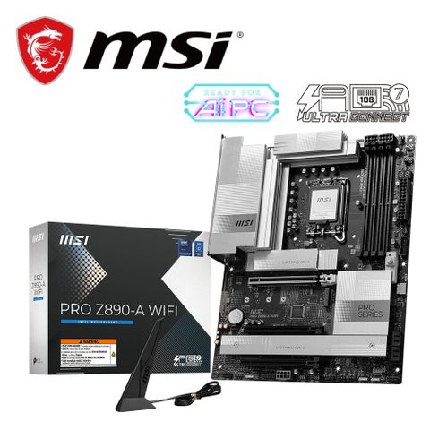 MSI 微星 PRO Z890-A WIFI DDR5 主機板+Intel Core Ultra 7 265K 20核 20緒