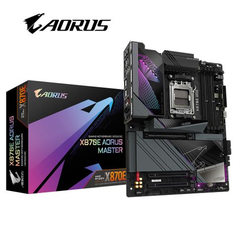 GIGABYTE 技嘉 X870E AORUS MASTER 主機板+AMD R7 9700X代理盒裝 8核 16緒 中央處理器