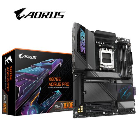 GIGABYTE 技嘉 X870E AORUS PRO 主機板+AMD R5 9600X代理盒裝 6核 12緒 中央處理器