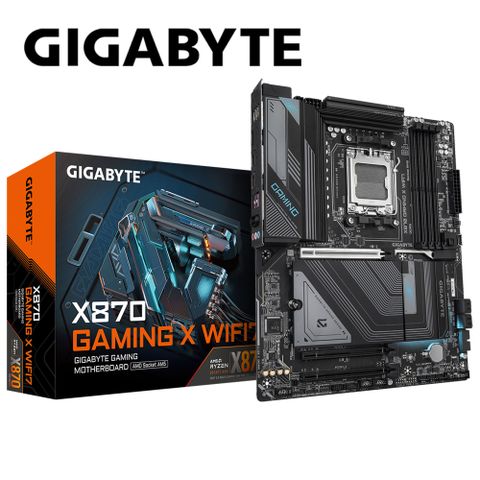 GIGABYTE 技嘉 X870 GAMING X WIFI7 主機板+AMD R5 9600X代理盒裝 6核 12緒 中央處理器