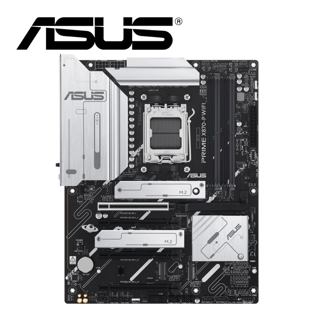 ASUS 華碩 PRIME X870-P WIFI-CSM 主機板+AMD R7 7700 MPK 8核/16緒 中央處理器