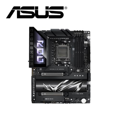 華碩 ROG CROSSHAIR X870E HERO 主機板+AMD R7 9800X3D代理盒裝 8核/16緒 中央處理器