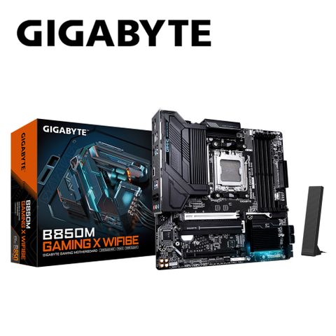 技嘉 B850M GAMING X WIFI6E 主機板+羅技 MK240 NANO 無線滑鼠鍵盤組