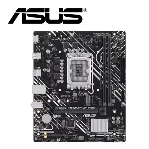 ASUS 華碩 PRIME H610M-F D4 R2.0 主機板+Intel i3-12100F 4核8緒 中央處理器