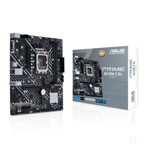 ASUS 華碩 PRIME H610M-E D4-CSM 主機板+威騰 藍標 1TB 3.5吋 WD10EZEX 桌上型硬碟