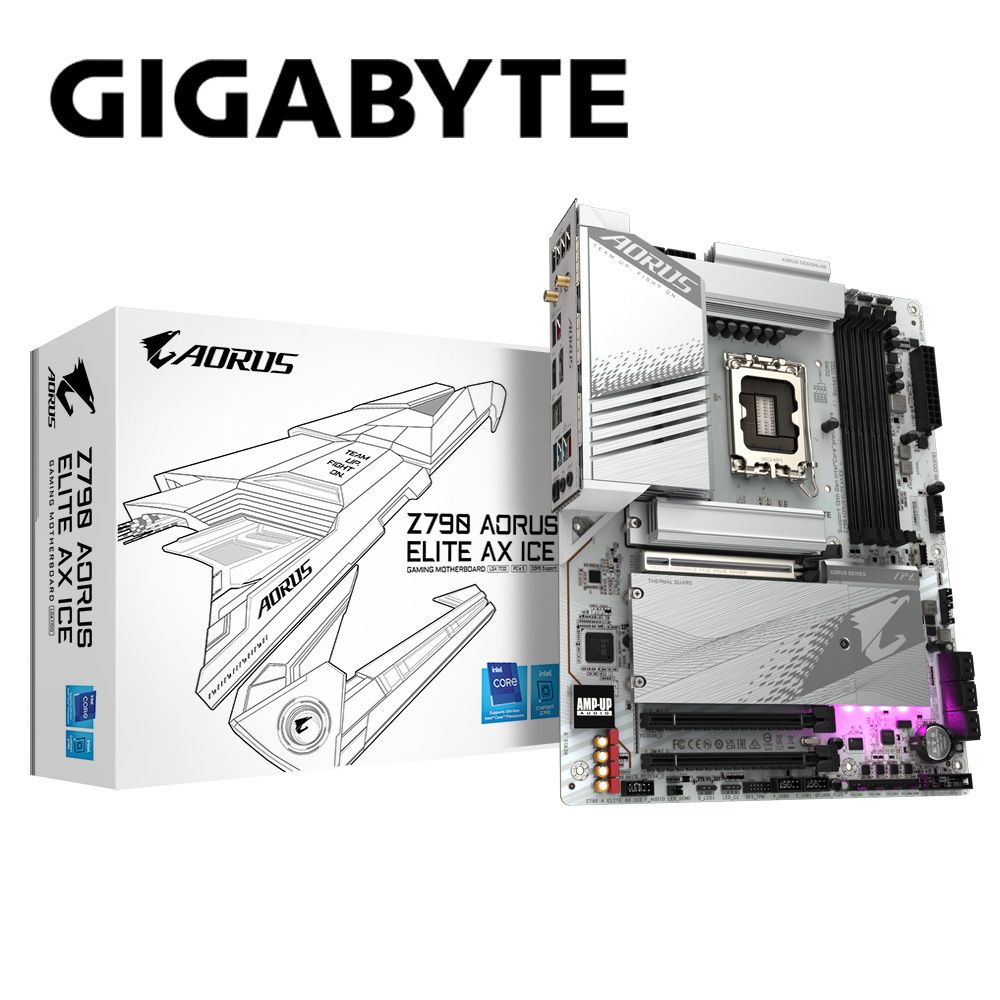 GIGABYTE 技嘉 Z790 AORUS ELITE AX ICE