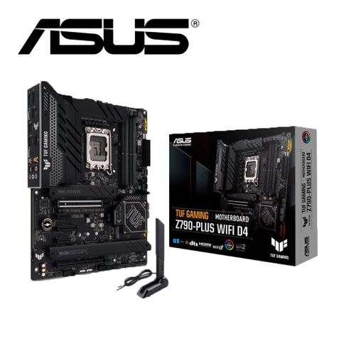 ASUS 華碩 TUF Z790-PLUS DDR4 WIFI GAMING 主機板+Intel Core i5-12600KF 10核 16緒 處理器