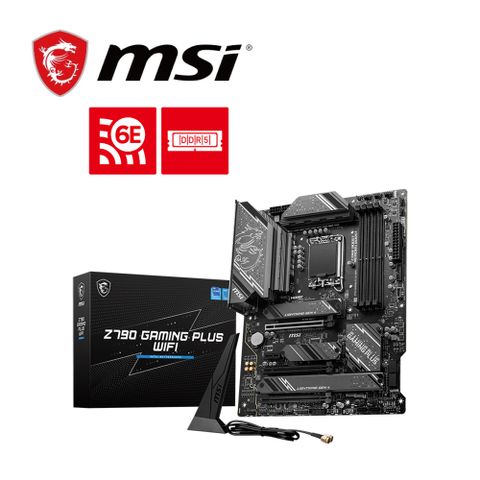 微星 Z790 GAMING PLUS WIFI 主機板+Intel i7-12700KF 12核20緒 (M+組合包)