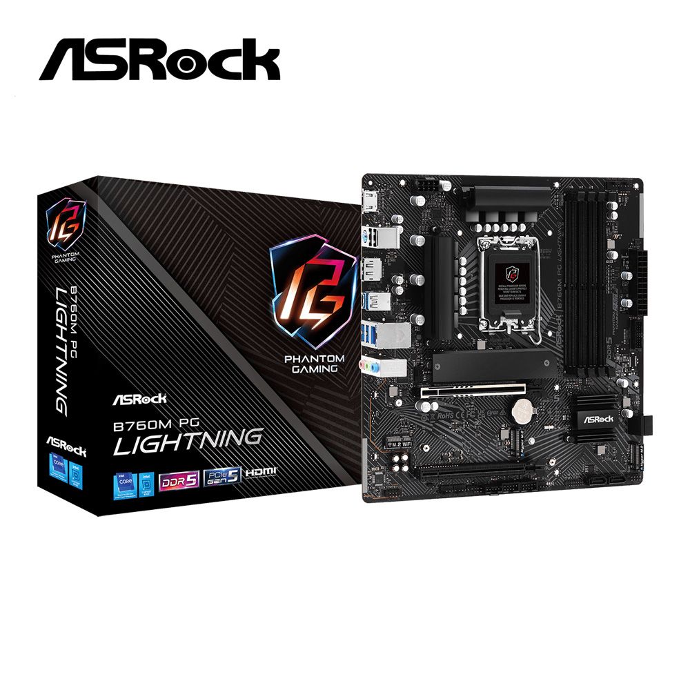 ASRock 華擎 B760M PG LIGHTNING 主機板