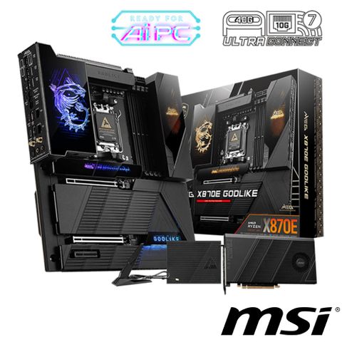 MSI 微星 MEG X870E GODLIKE 主機板+AMD Ryzen 9-7900X 4.7GHz 12核心 中央處理器