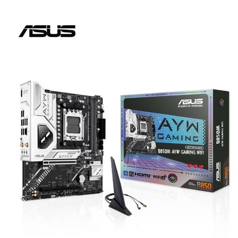 【C+M超值組】 ASUS 華碩 B850M AYW GAMING WIFI主機板 + AMD Ryzen 9-9950X3D 4.3GHz 16核心 處理器