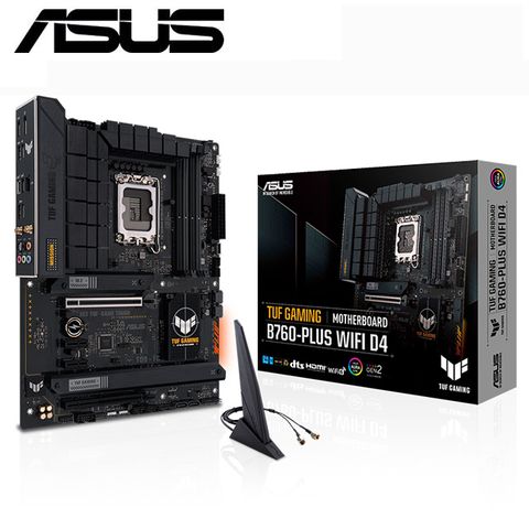 ASUS 華碩 TUF GAMING B760-PLUS WIFI D4 主機板+Intel Core i5-14400F 中央處理器