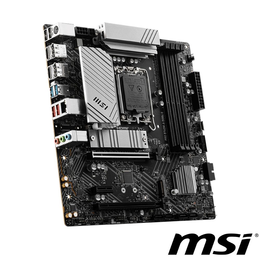 MSI 微星 PRO B760M-A DDR4 II 主機板 + Intel i7-14700K 中央處理器