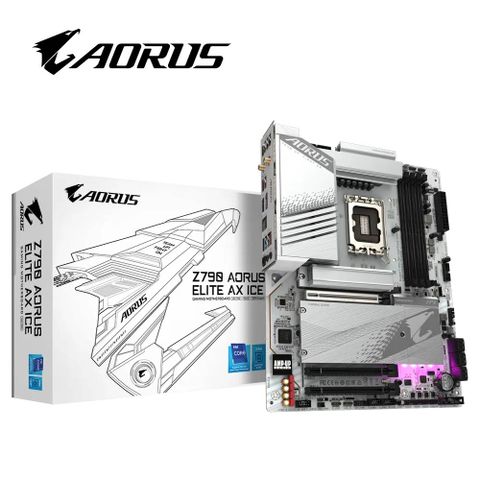 技嘉 Z790 AORUS ELITE AX ICE 主機板 + 三星 980 PRO 2TB PCIe 固態硬碟
