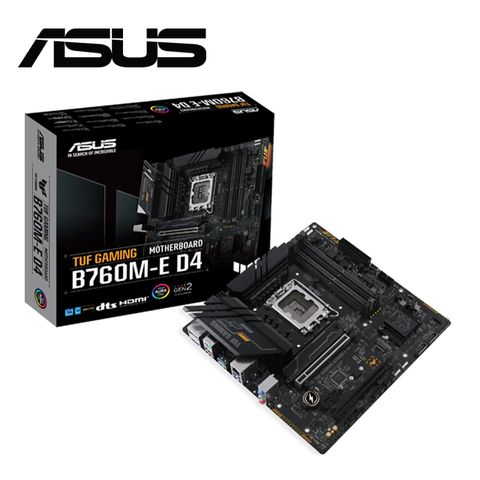 ASUS TUF-GAMING-B760M-E-D4 主機板 + 三星 980 PRO 1TB PCIe 固態硬碟