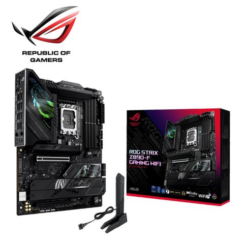 ASUS ROG 華碩 STRIX Z890-F GAMING WIFI DDR5 主機板+Intel Core Ultra 7 265KF【20核/20緒】(M+C組合包)