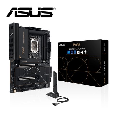 華碩 PROART Z890-CREATOR WIFI DDR5 主機板+Intel Core Ultra 9 285K【24核/24緒】(M+C組合包)