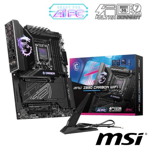 【C+M套餐】微星 MPG Z890 CARBON WIFI 主機板+Intel Core Ultra 5 245K 中央處理器