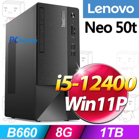 LENOVO 聯想 ThinkCentre Neo 50t系列-i5處理器 / 8G記憶體 /  1TB HDD / Win11專業版