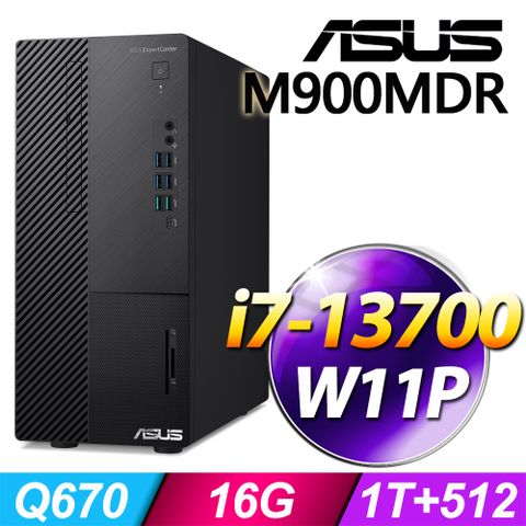 ASUS 華碩 (商用)M900MDR系列 -i7處理器/ 16G記憶體 / 1TB+512G SSD / Win11專業版電腦