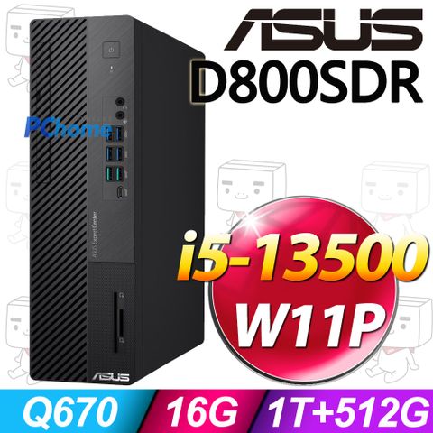 ASUS 華碩 D800SDR系列 - i5處理器 / 16G記憶體 / 1T +512G SSD / Win11專業版電腦