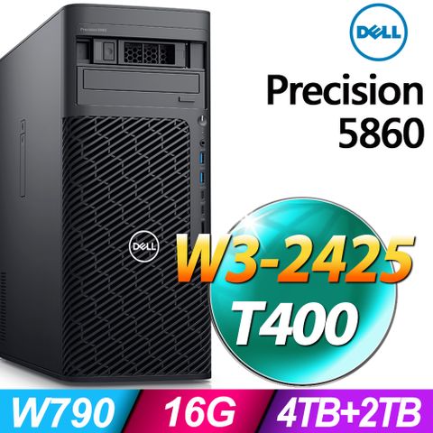 (商用)DELL Precision 5860 (W3-2425/16G/4TB+2TB SSD/T400-4G/W11P)