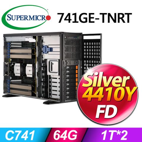 Supermicro 超微 GPU SuperServer 741GE-TNRT工作站