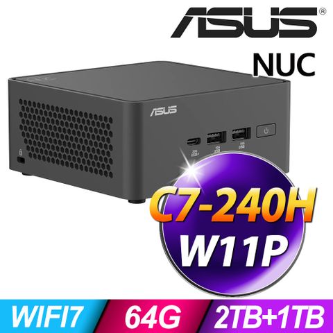 ASUS NUC 15 Pro (C7-240H/64G/3TB SSD/W11P)