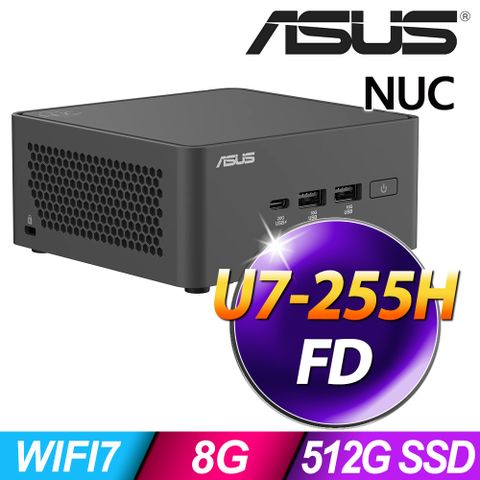 ASUS NUC 15 Pro (U7-255H/8G/512G SSD/FD)