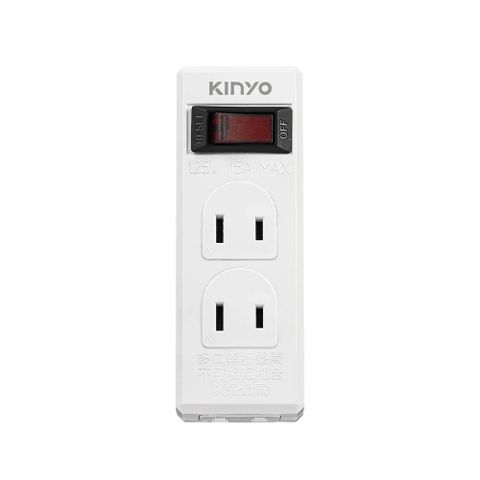 KINYO 2P高負載1開3插分接器 (CGR-35)兩入組合