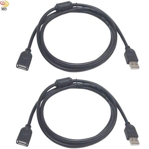 月陽 超值2入1.4米公對母雙屏蔽磁環USB延長線傳輸線充電線(USB14MX2)