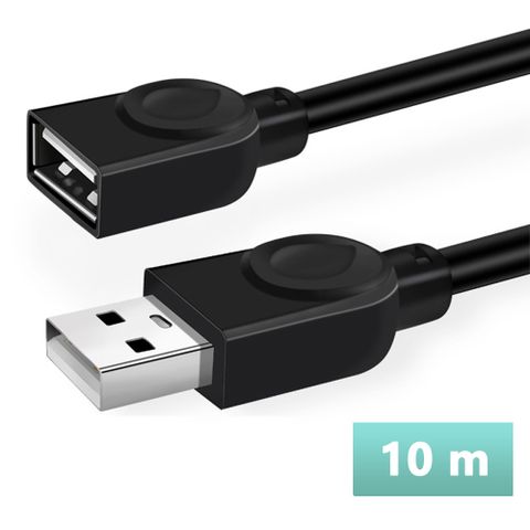 【宅配免運】USB2.0 A公對A母延長線-10米