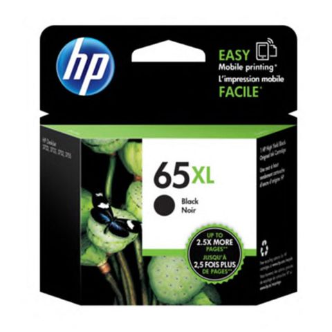 HP 惠普 65XL 高容量原廠黑色墨水匣 可印張數300張 / NO.65XL