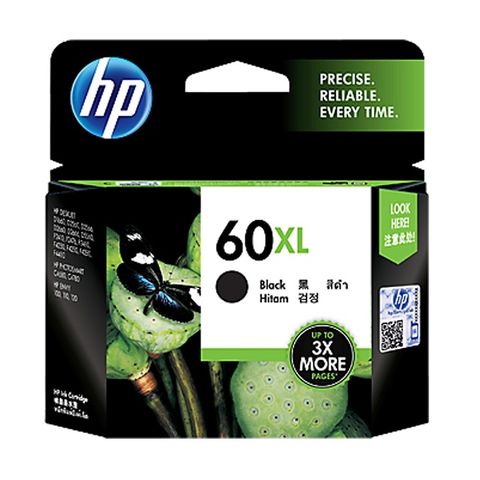 HP 惠普 60XL 高容量原廠黑色墨水匣 可印張數600張 / NO.60