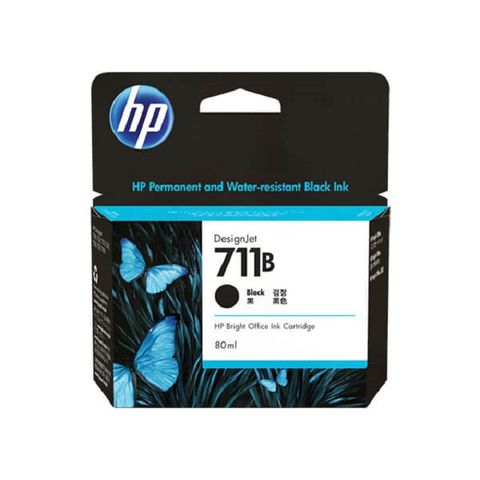 [回購送現金+現貨馬上出] HP 3WX01A / 711B 黑色原廠墨水匣80ml取代型號 CZ133A 墨水/需更新韌體後才可以使用 /同帳號回購5次，再送50元現金!
