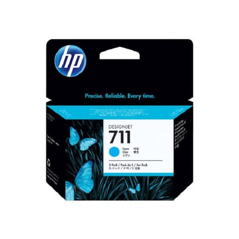 HP 惠普 711 藍色原廠墨水匣 29ml x 3入組 CZ134A / NO.711