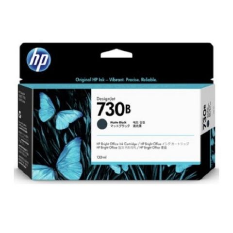 HP 730B 消光原廠黑色墨水匣 (130ml) 3ED45A / NO.730B